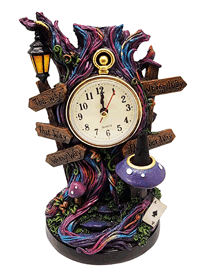 Alice in Wonderland Clock Back Flow Incense Burner